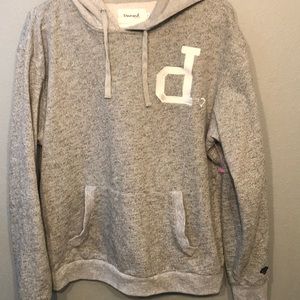 Diamond supply co hoodie grey with diamond